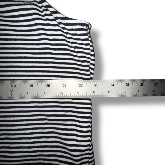 TALBOTS 180 Two-Way Tank Belleville Stripe - INDIGO BLUE/WHITE 2X - Picture 8 of 12